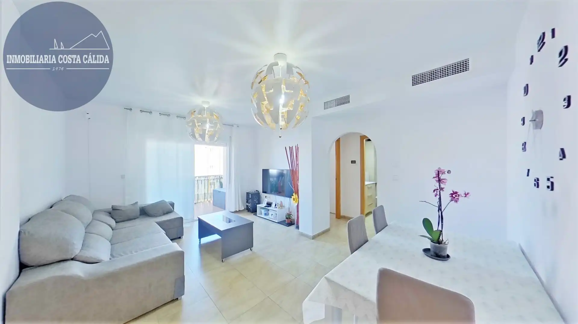 Sala de estar de Apartamento en venta en Águilas con Aire acondicionado, Calefacción y Terraza