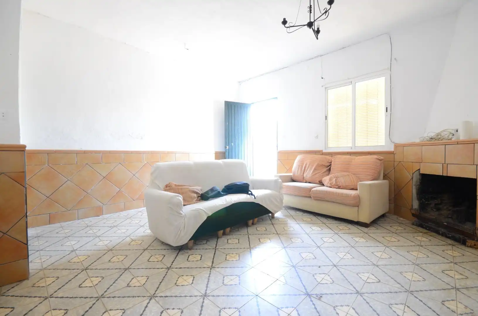 Sala de estar de Casa adosada en venta en Niebla