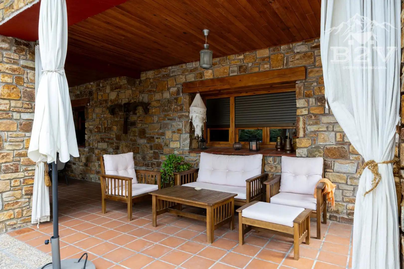 Terraza de Casa o chalet en venta en Garganta de los Montes con Aire acondicionado, Calefacción y Jardín privado