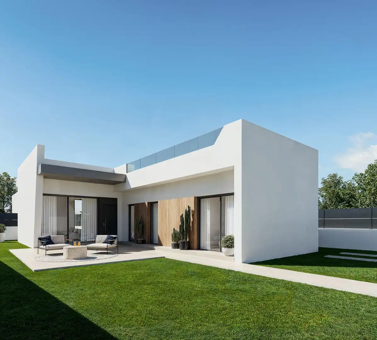 Vista exterior de Casa o xalet en venda en Orihuela amb Aire condicionat i Piscina
