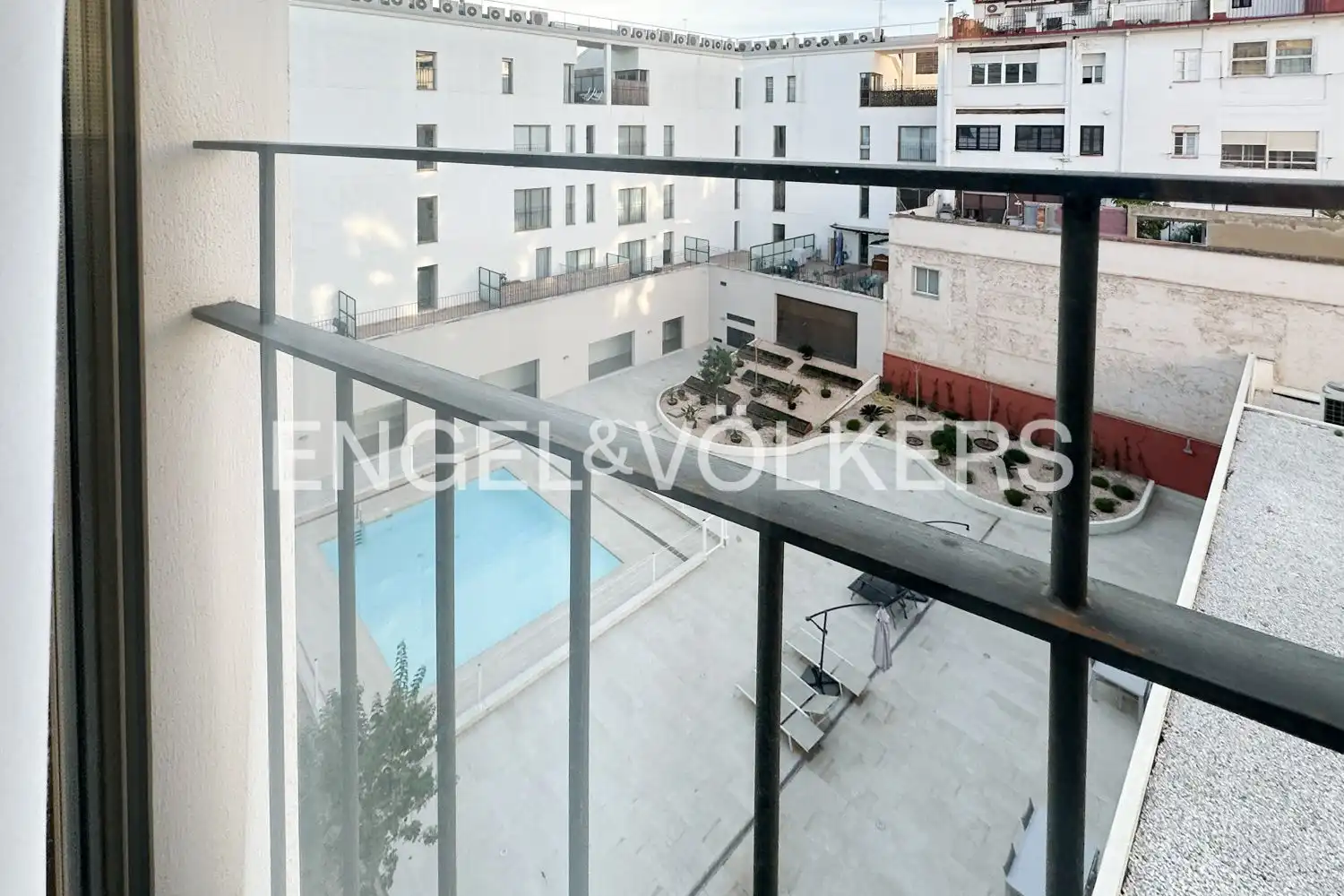 Terraza de Piso de alquiler en Valencia con Aire acondicionado, Calefacción y Jardín privado