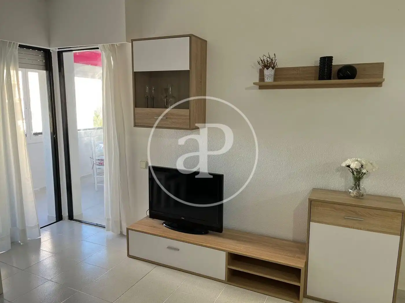 Sala d'estar de Pis de lloguer en Elche / Elx amb Aire condicionat, Calefacció i Moblat