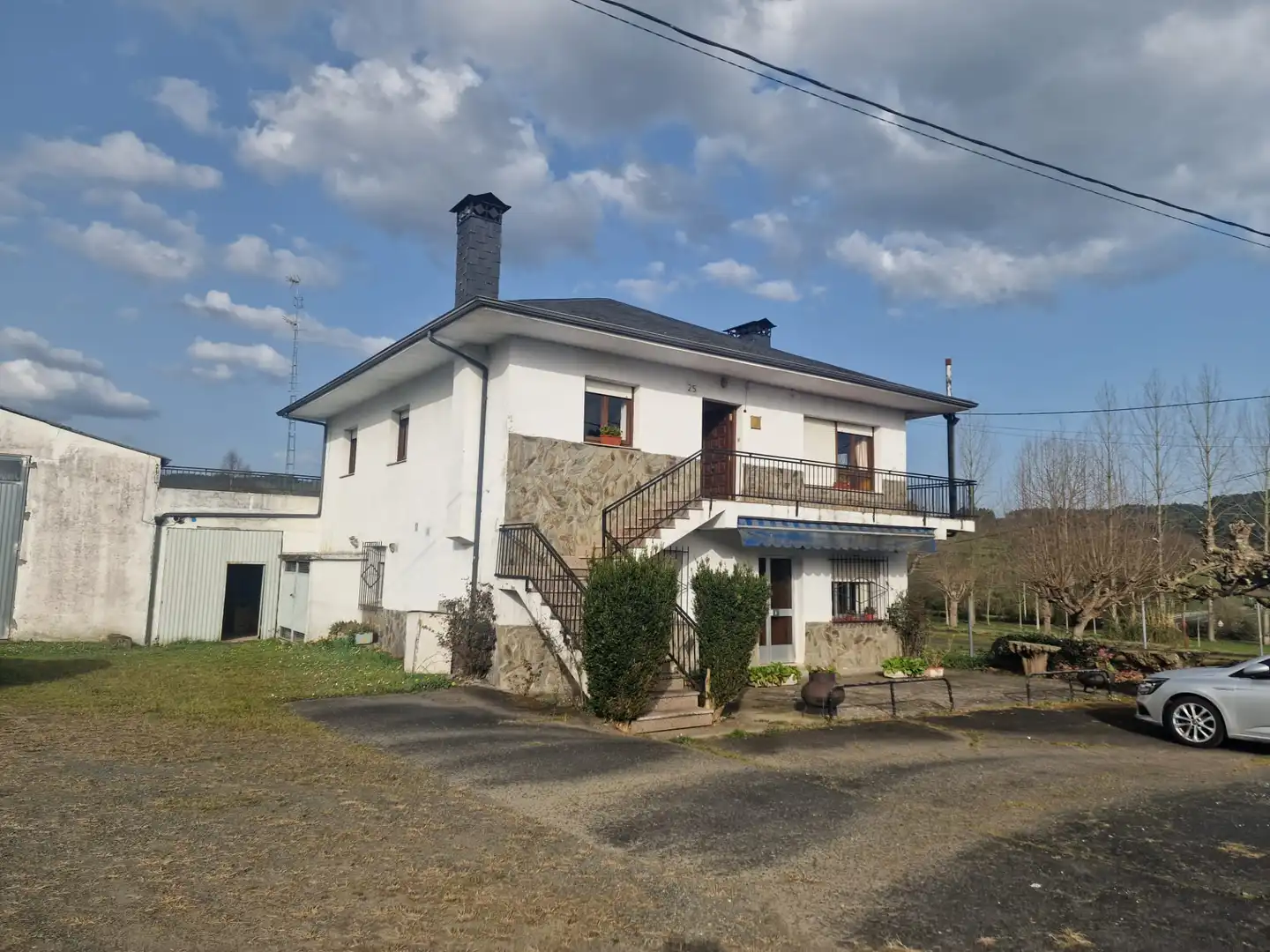 Exterior view of Houses for sale in Arzúa  with Private garden, Terrace and Furnished