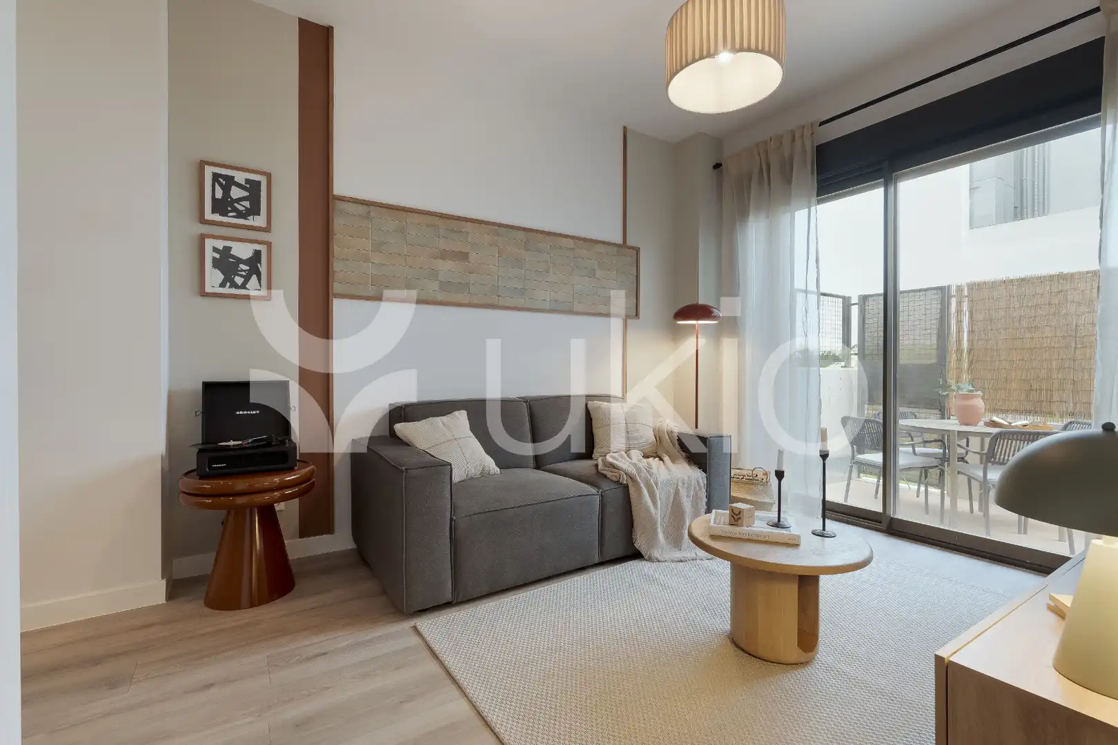 Wohnzimmer von Wohnungen zur Miete in Madrid mit Heizung, Terrasse und Möbliert