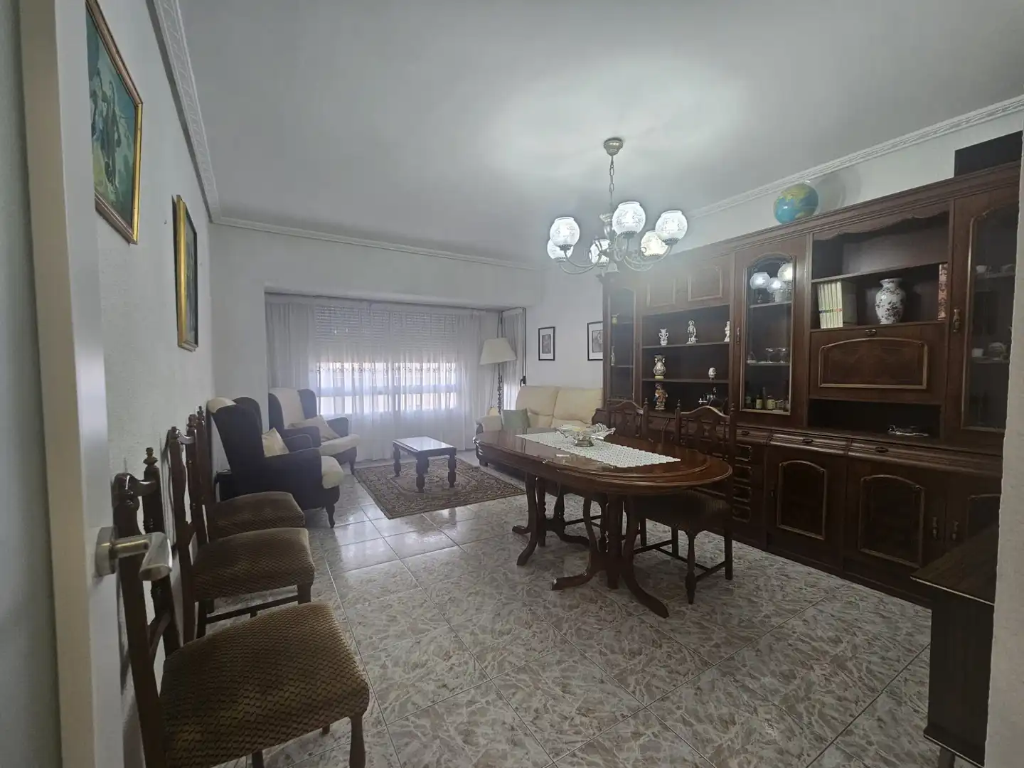 Living room of Flat for rent in Castellón de la Plana / Castelló de la Plana  with Air Conditioner, Heating and Furnished
