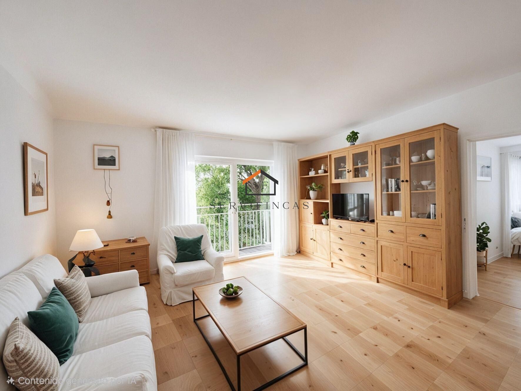 Sala de estar de Piso en venta en  Madrid Capital con Calefacción y Terraza