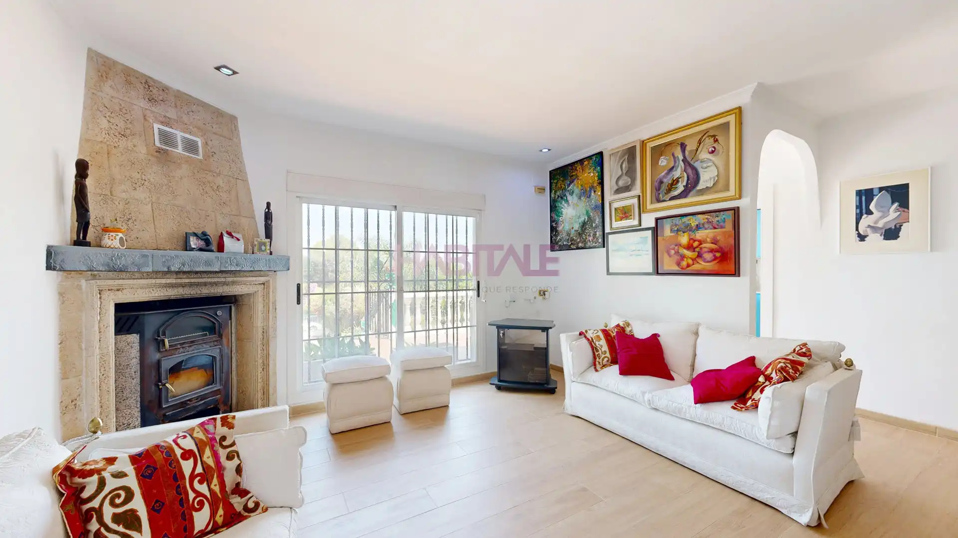 Sala de estar de Casa o chalet en venta en Chiva con Terraza, Trastero y Piscina