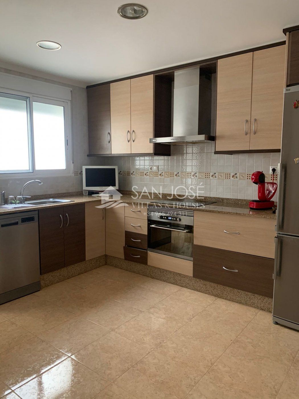 Kitchen of Flat for sale in Monóvar  / Monòver  with Air Conditioner, Heating and Balcony