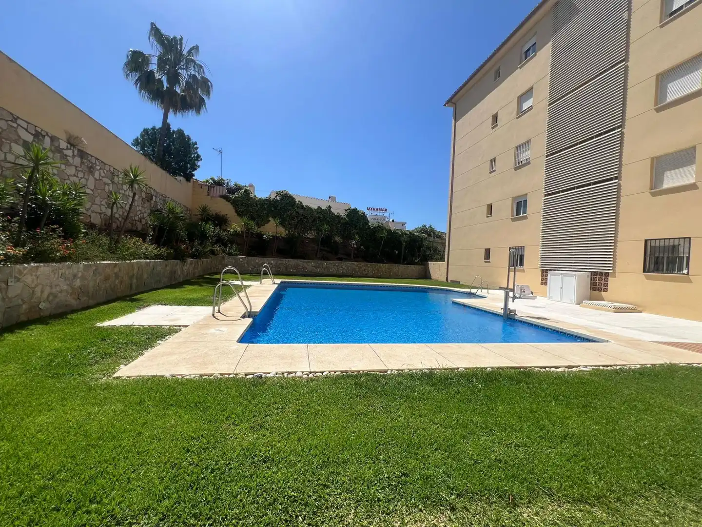 Swimming pool of Apartments for sale in Mijas  with Private garden, Storage room and Alarm