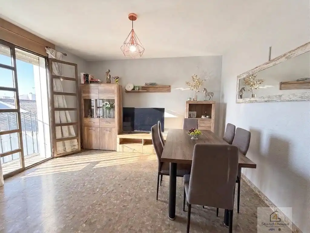 Dining room of Flat for sale in Bollullos Par del Condado  with Air Conditioner, Heating and Furnished