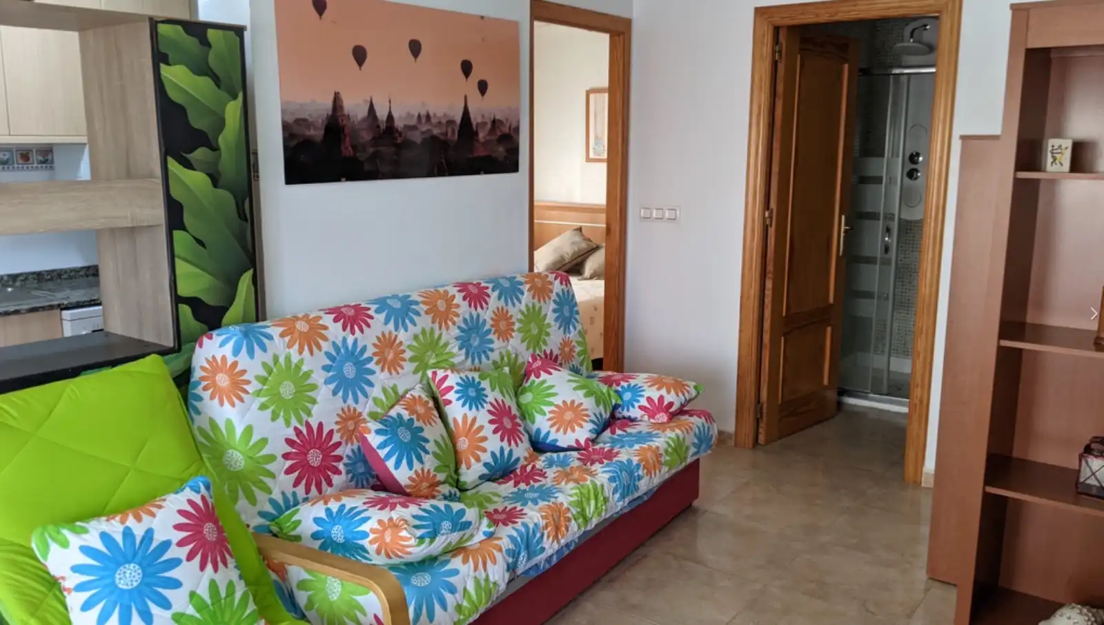 Sala de estar de Apartamento de alquiler en San Javier con Aire acondicionado, Calefacción y Amueblado