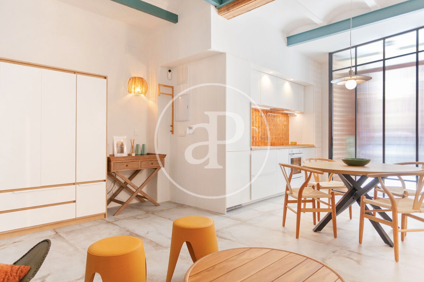 Kitchen of Flat for sale in  Valencia Capital  with Air Conditioner and Heating
