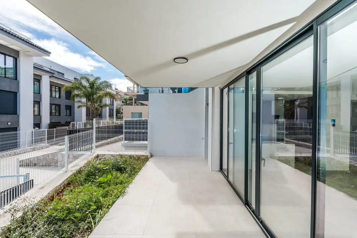 Terrasse von Wohnung zum Verkauf in Jávea / Xàbia mit Klimaanlage, Privatgarten und Abstellraum