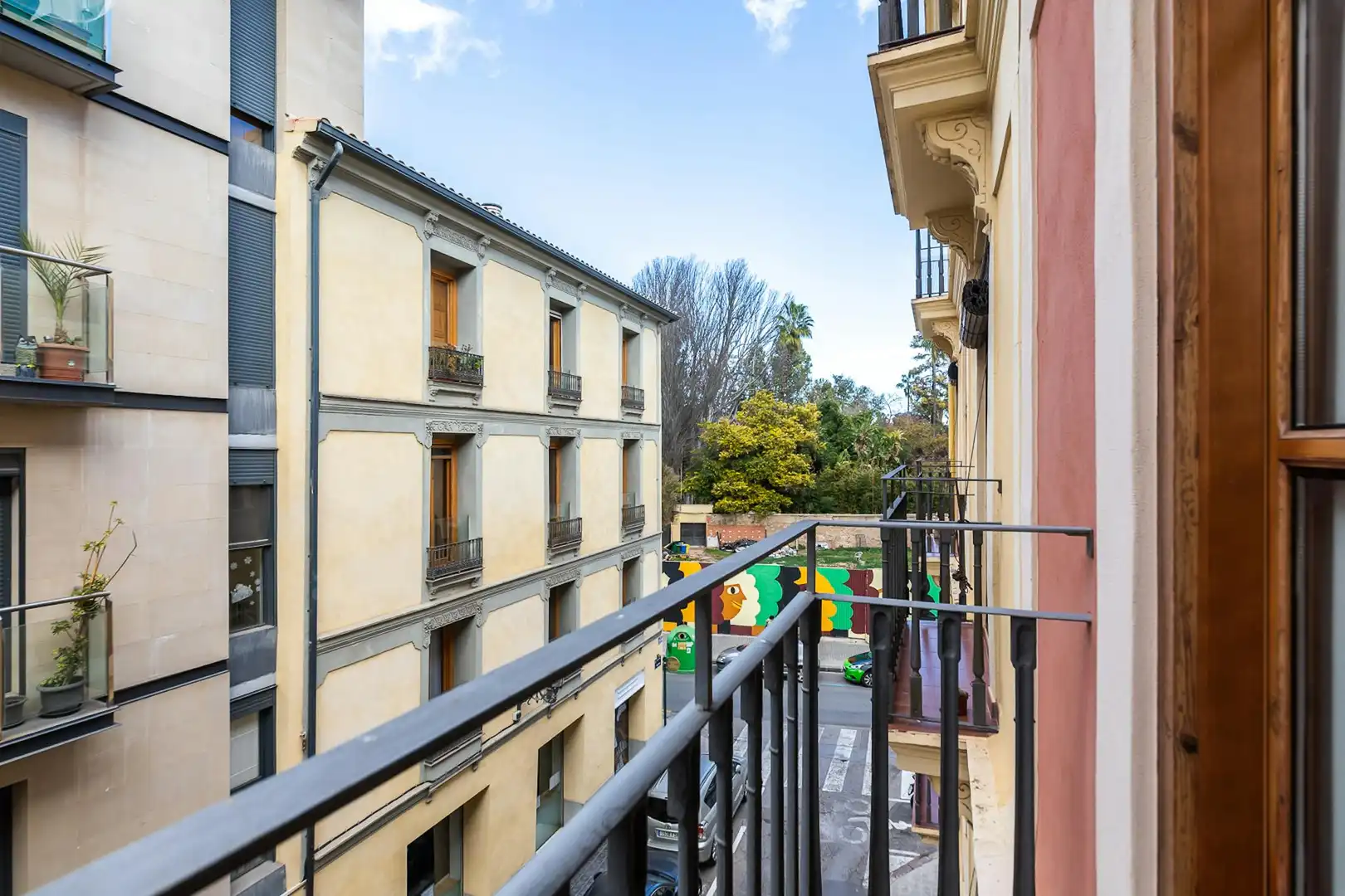 Balcony of Flat for rent in Valencia  with Air Conditioner, Heating and Furnished