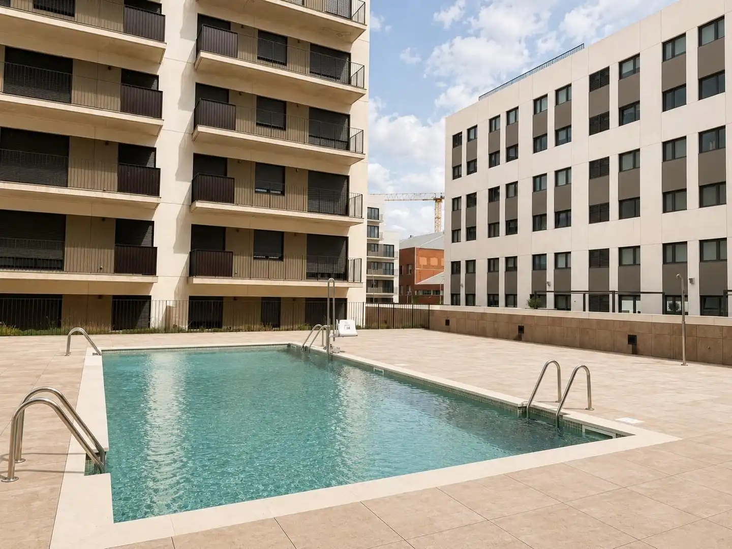 Schwimmbecken von Wohnung zur Miete in Terrassa mit Heizung, Parkett und Terrasse
