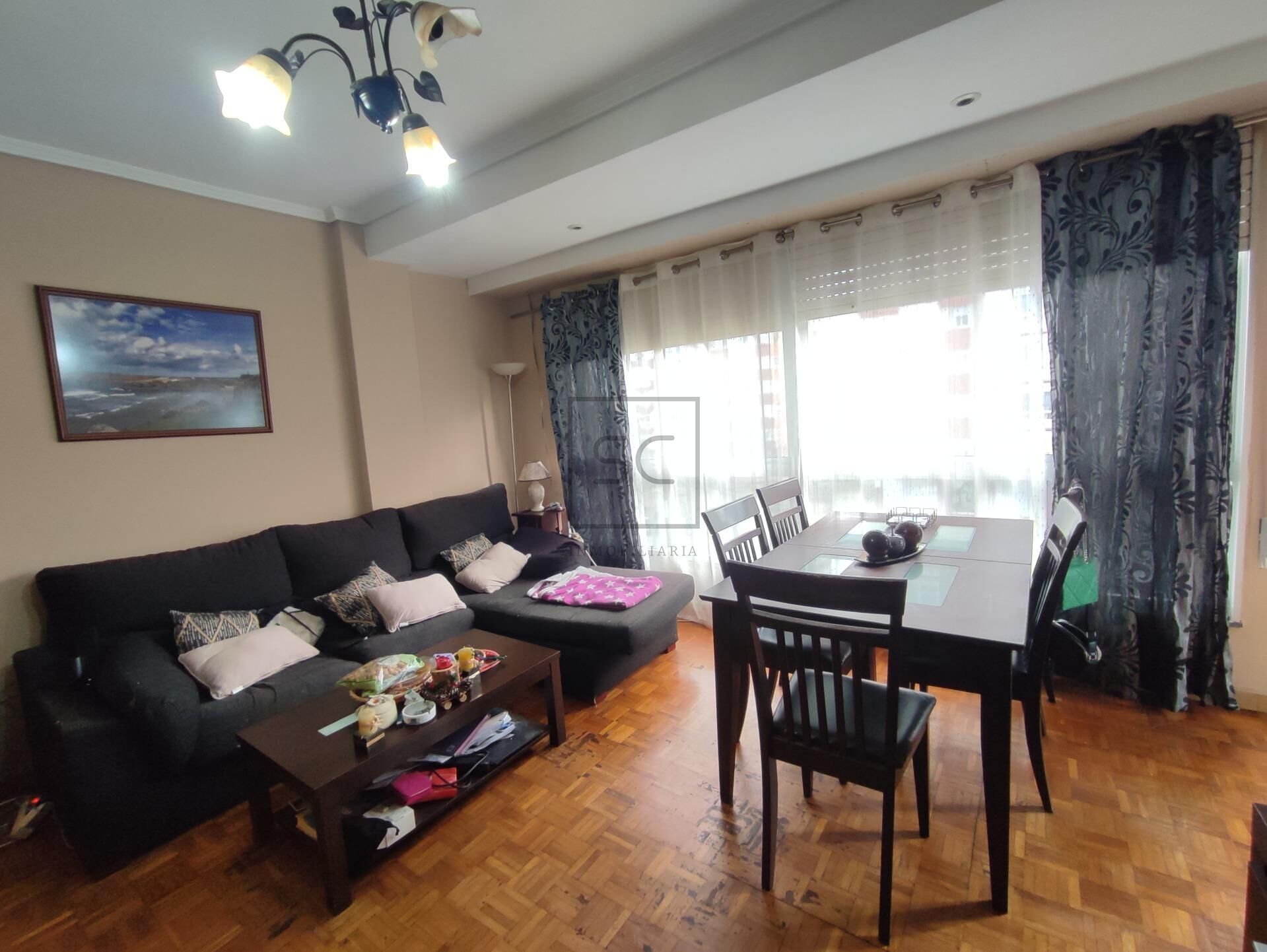 Living room of Flat for sale in Ferrol  with Heating, Storage room and Balcony