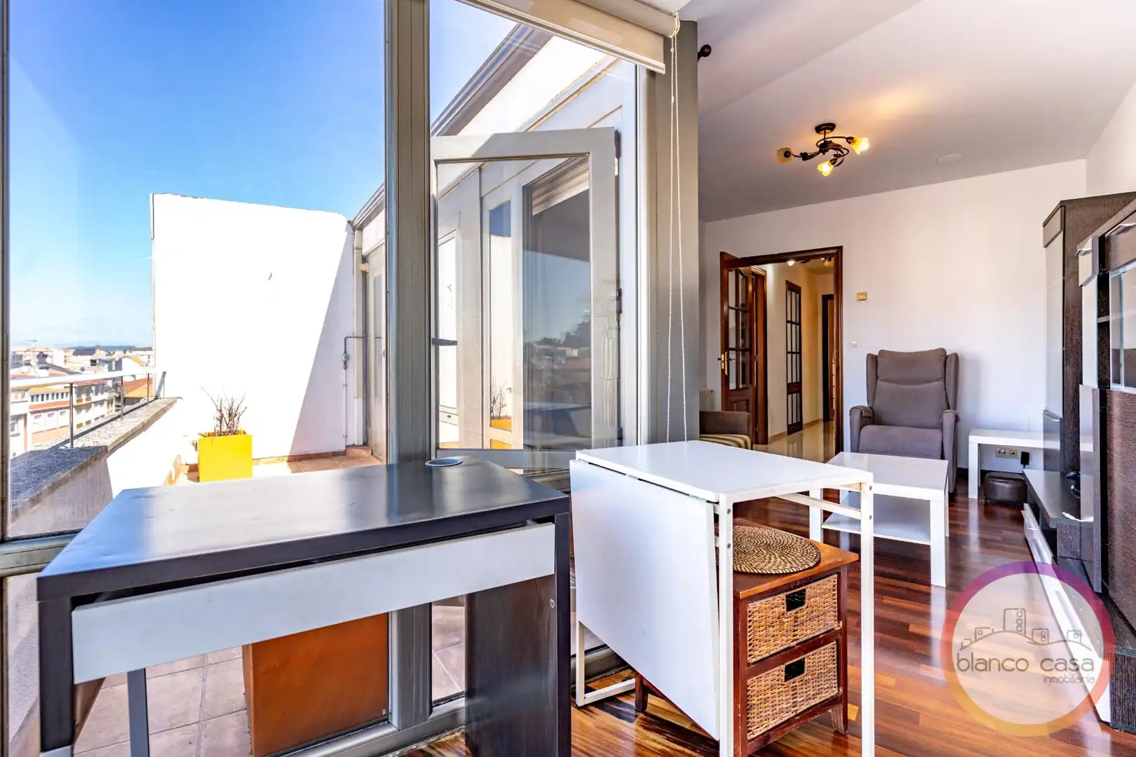 Balcony of Flat for sale in Carballo  with Heating, Terrace and Storage room