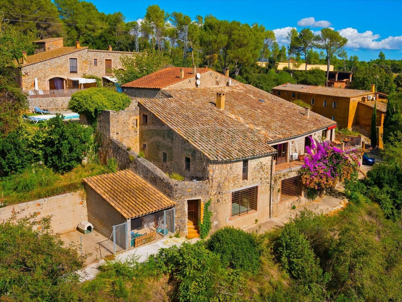 Exterior view of House or chalet for sale in Sant Miquel de Fluvià  with Air Conditioner, Heating and Terrace