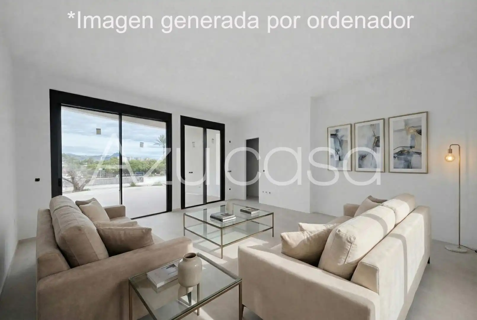 Sala d'estar de Casa o xalet en venda en Sant Joan d'Alacant amb Aire condicionat, Calefacció i Terrassa