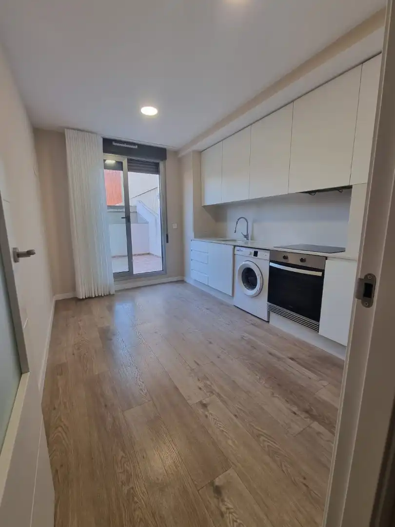 Küche von Wohnung zur Miete in Silla mit Klimaanlage, Parkett und Terrasse