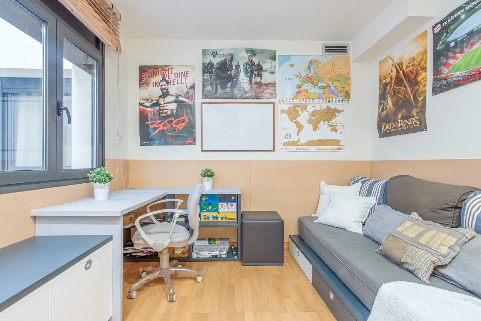 Bedroom of Attic for sale in Figueres  with Heating, Terrace and Furnished