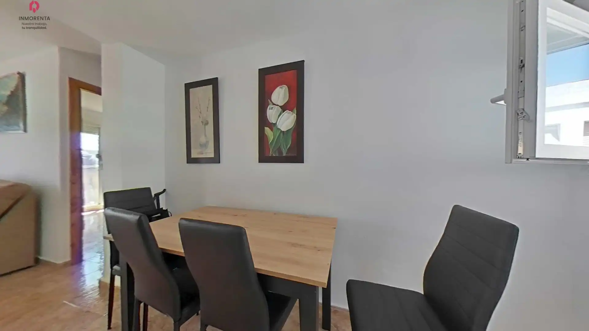Comedor de Piso de alquiler en Madrid con Calefacción, Jardín privado y Terraza