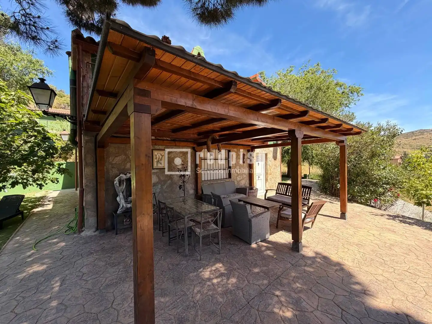 Terraza de Casa o chalet en venta en Santa María de la Alameda con Aire acondicionado, Calefacción y Trastero