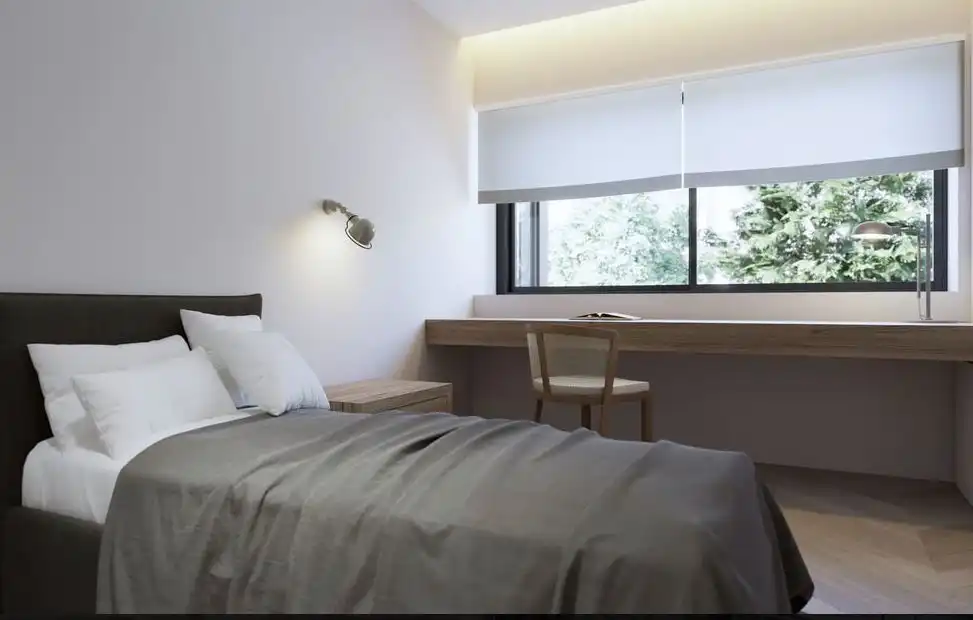 Schlafzimmer von Wohnung zum Verkauf in Sant Boi de Llobregat mit Klimaanlage, Heizung und Privatgarten