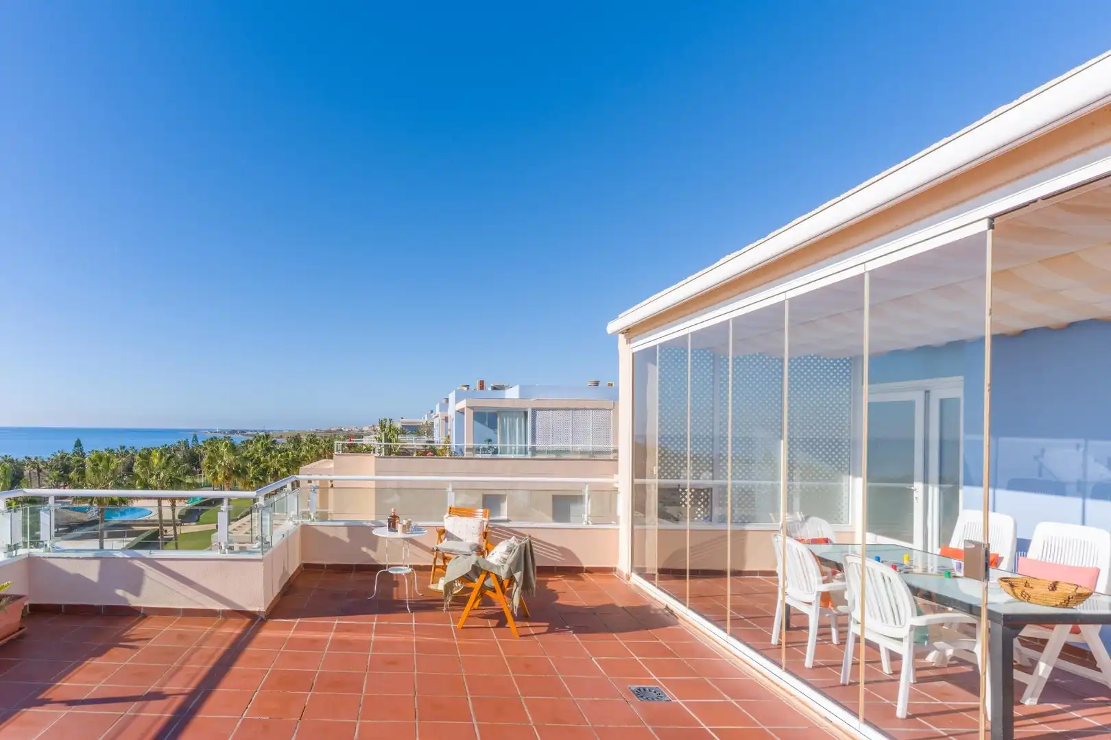 Terraza de Ático en venta en El Ejido con Aire acondicionado, Calefacción y Jardín privado