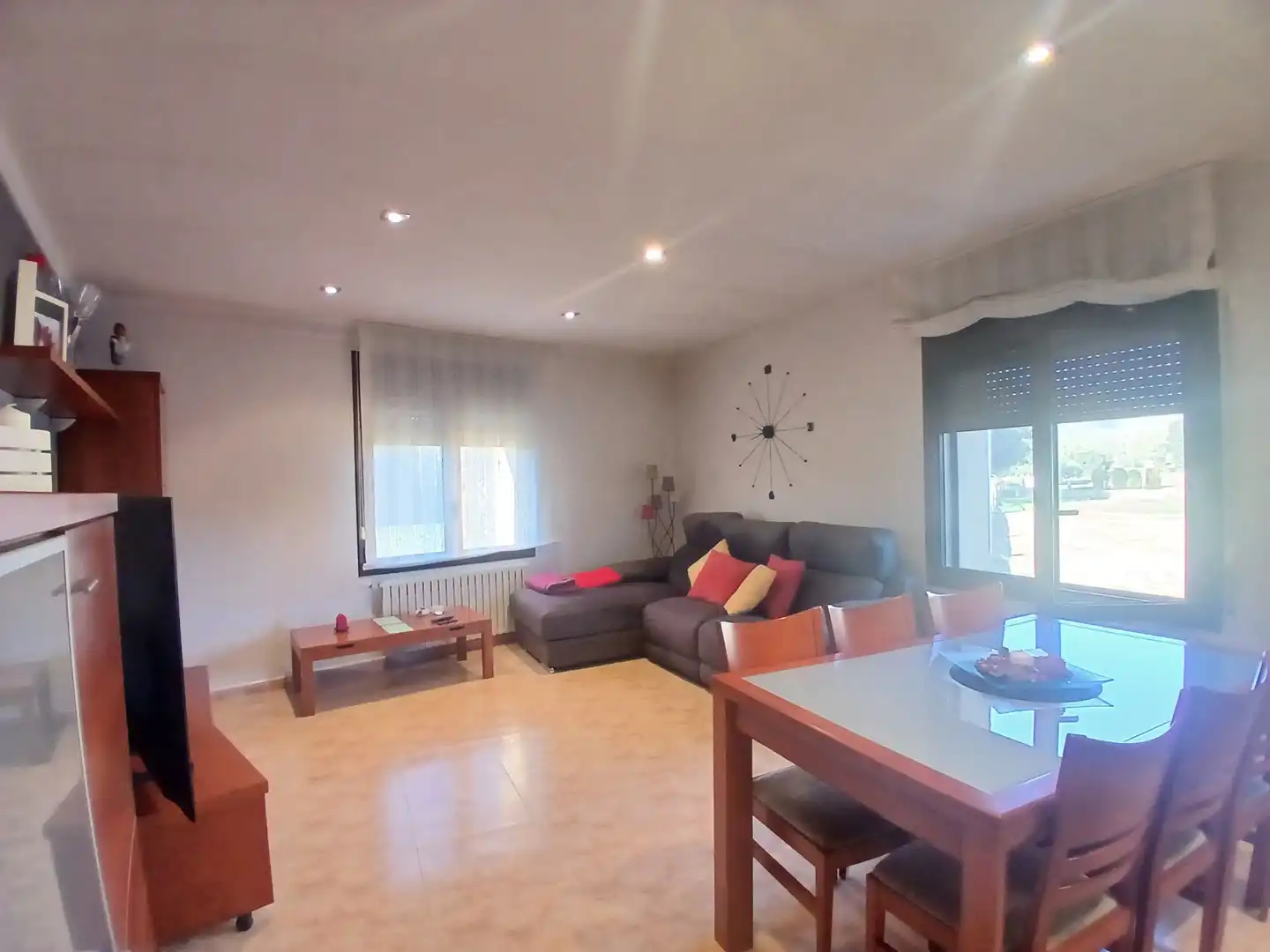 Sala de estar de Finca rústica en venta en Sant Gregori con Calefacción y Terraza