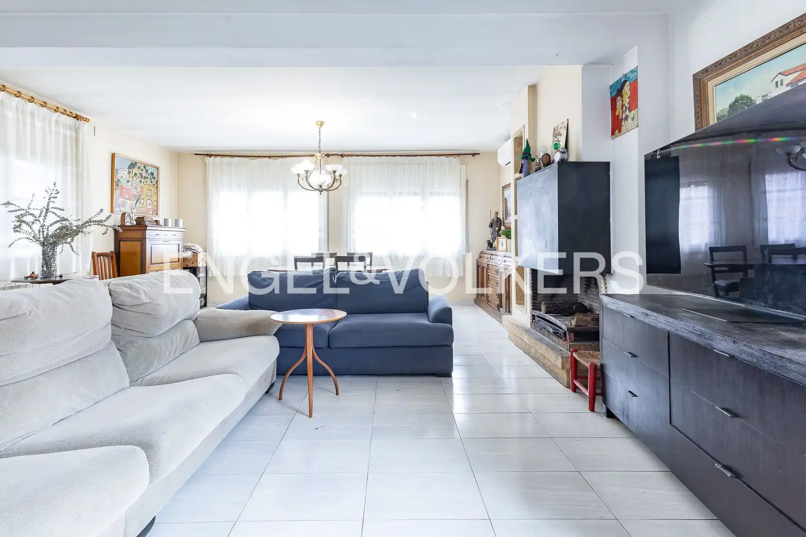 Sala de estar de Casa o chalet en venta en Vilassar de Dalt con Aire acondicionado, Calefacción y Jardín privado