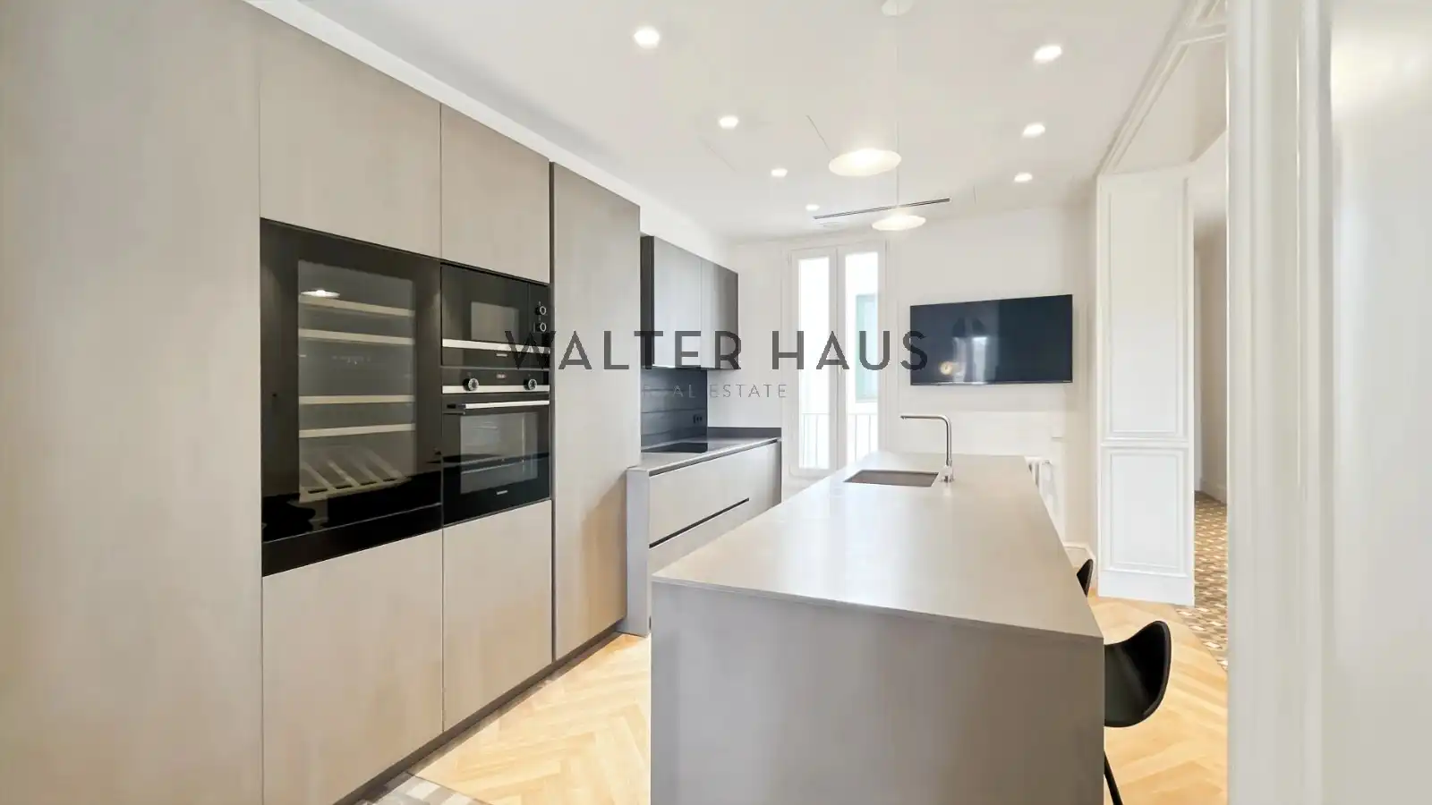 Cocina de Piso de alquiler en Barcelona con Aire acondicionado, Calefacción y Terraza
