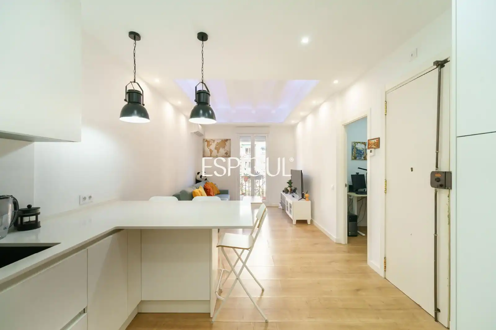 Schlafzimmer von Wohnung zum Verkauf in  Barcelona Capital mit Klimaanlage, Heizung und Parkett