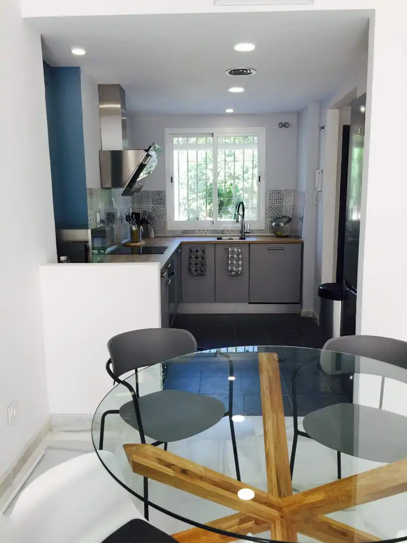 Kitchen of Flat for rent in Marbella  with Air Conditioner, Furnished and Oven