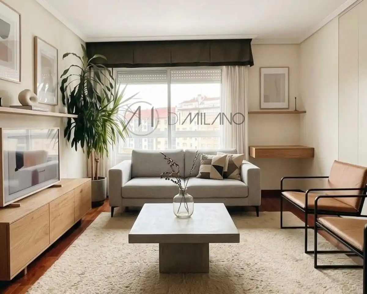 Living room of Flat for sale in Vigo   with Heating and Parquet flooring