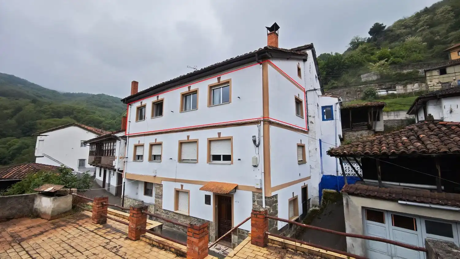 Vista exterior de Piso en venta en Aller con Calefacción, Jardín privado y Terraza