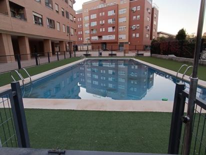 Swimming pool of Flat for sale in  Albacete Capital  with Air Conditioner, Heating and Parquet flooring