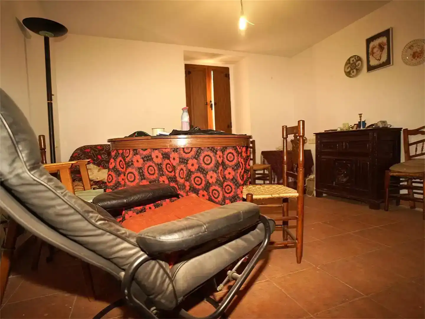 Sala d'estar de Casa adosada en venda en El Royo   amb Moblat i Balcó