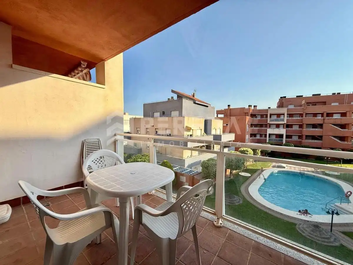 Terrassa de Apartament en venda en Roquetas de Mar amb Piscina comunitària
