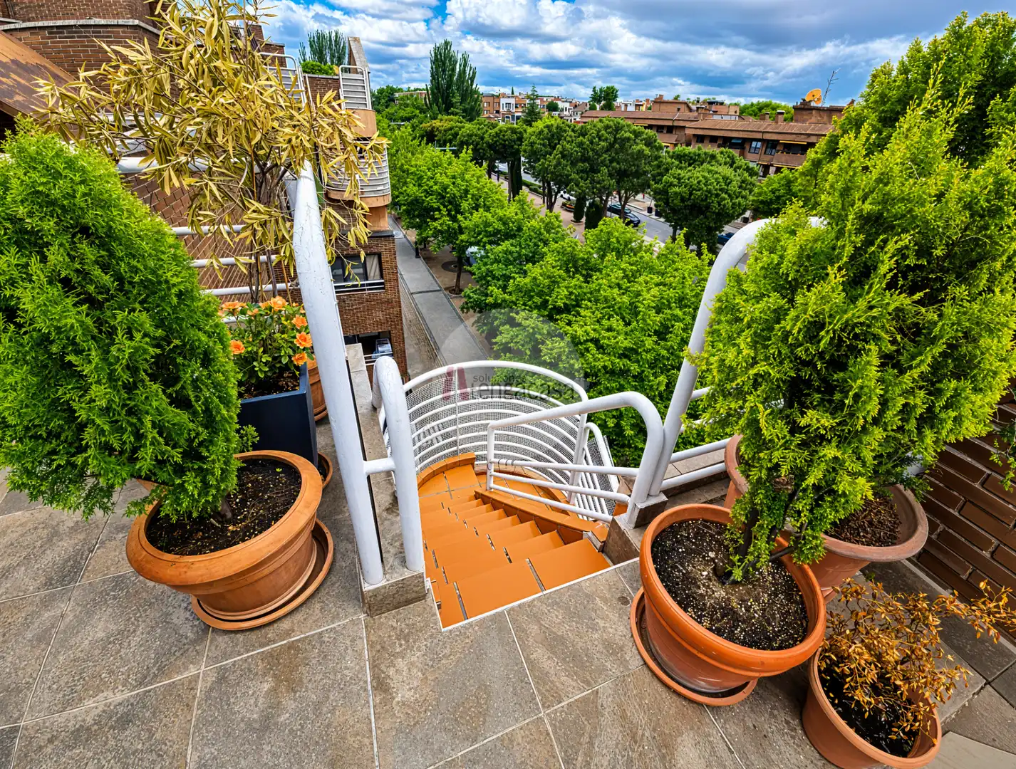 Balcony of Attic for rent in Pozuelo de Alarcón  with Air Conditioner, Heating and Parquet flooring