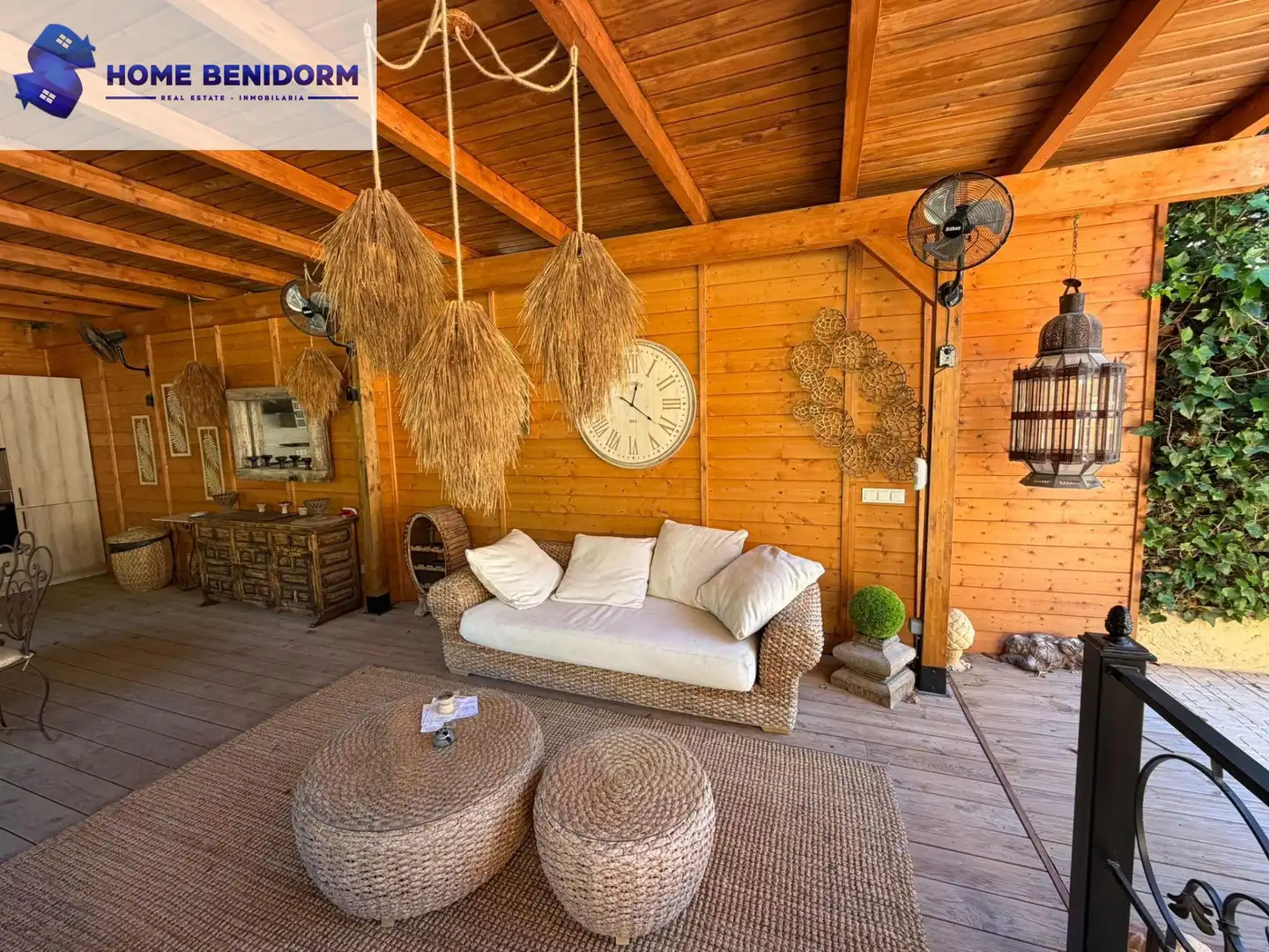 Terraza de Casa o chalet de alquiler en L'Alfàs del Pi con Aire acondicionado, Jardín privado y Piscina