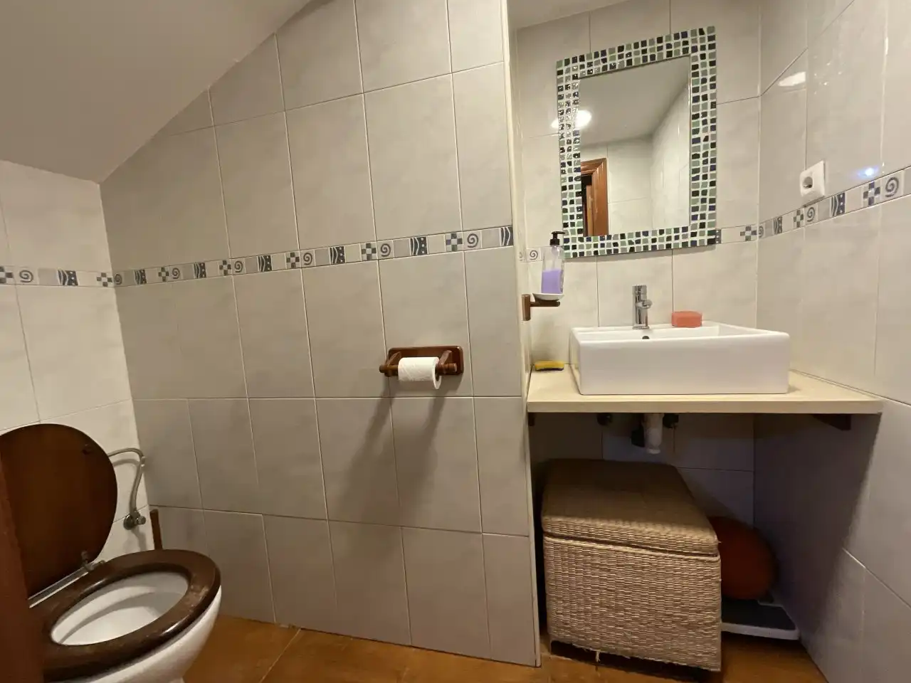 Badezimmer von Country house zum Verkauf in Ibrillos mit Heizung, Parkett und Terrasse