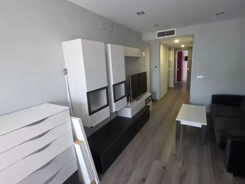 Wohnzimmer von Wohnung zur Miete in Gandia mit Klimaanlage, Schwimmbad und Möbliert