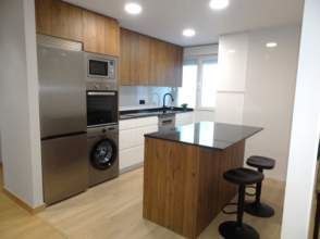 Kitchen of Flat to rent in Gijón   with Heating, Parquet flooring and Furnished