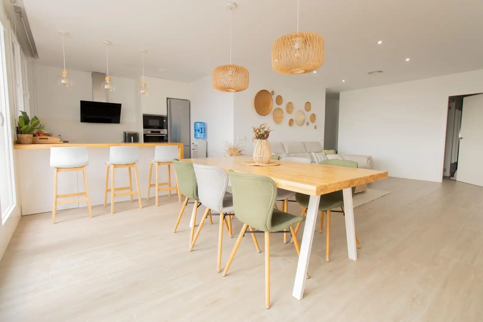 Dining room of Attic for sale in Rafelbuñol / Rafelbunyol  with Air Conditioner, Terrace and Storage room