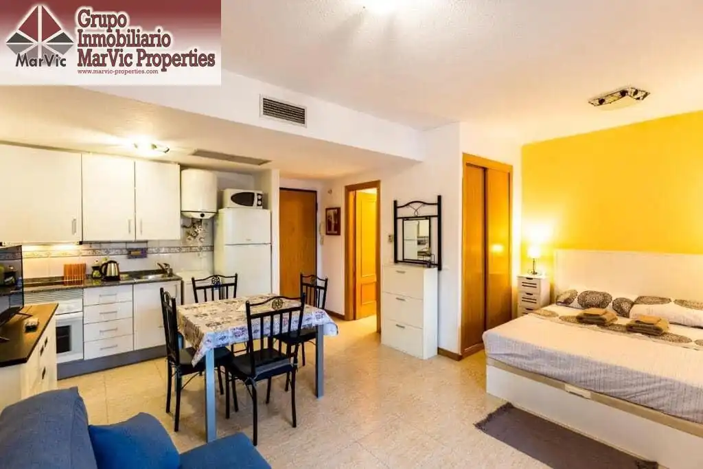 Bedroom of Study for sale in Villajoyosa / La Vila Joiosa  with Air Conditioner, Private garden and Furnished