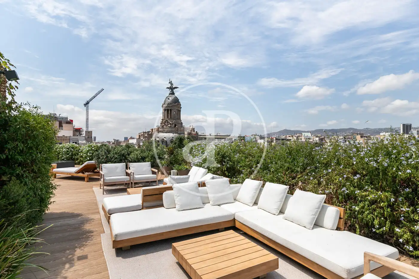 Terrasse von Wohnung zum Verkauf in Barcelona mit Klimaanlage, Heizung und Privatgarten