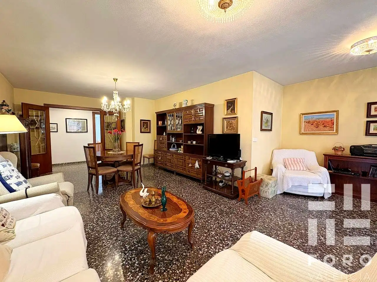Sala de estar de Piso en venta en Valencia con Aire acondicionado, Terraza y Balcón