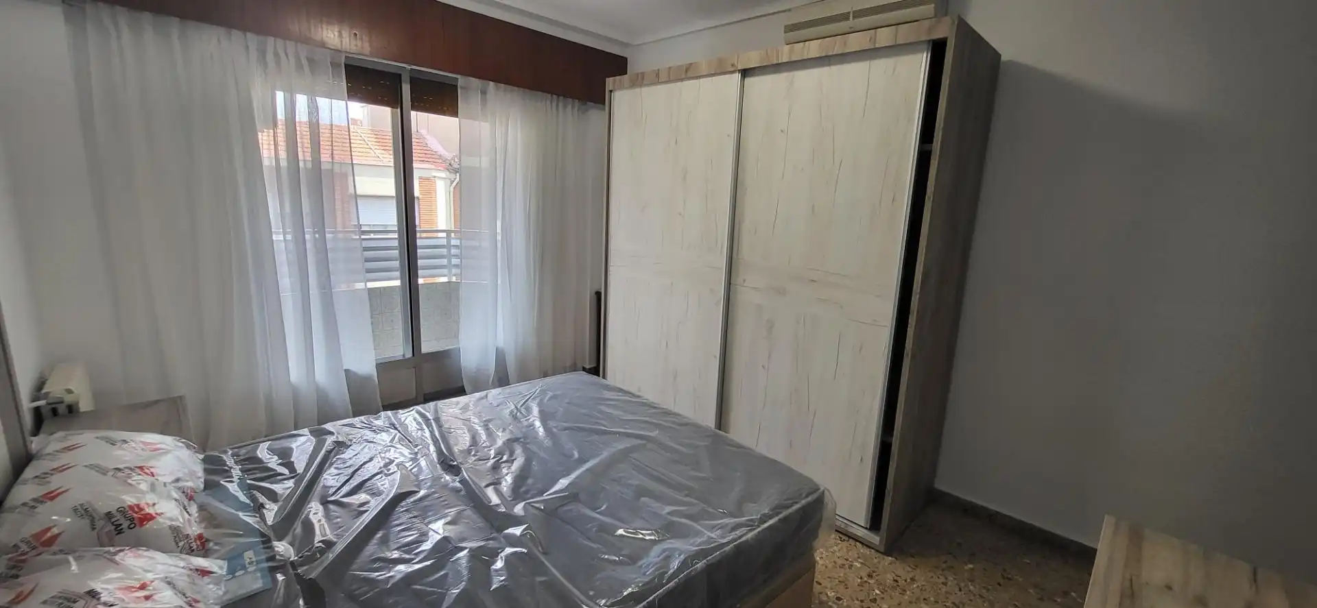 Bedroom of Flat for rent in Albacete  with Air Conditioner, Heating and Furnished