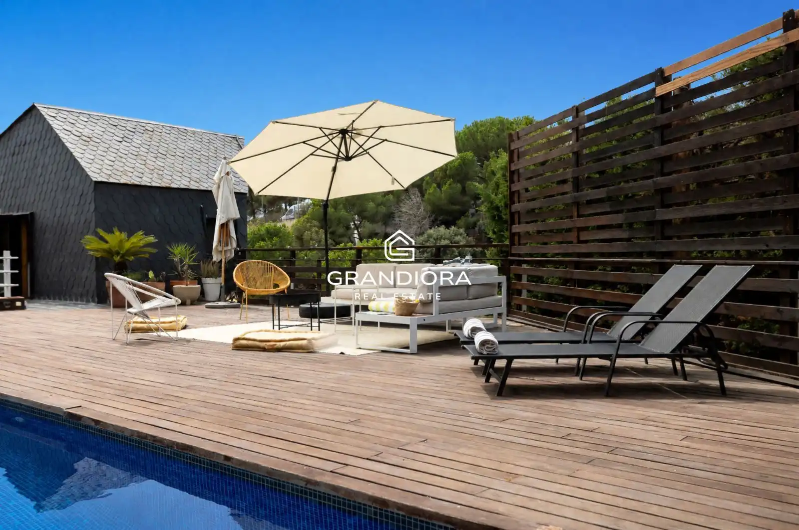 Terrace of Houses for rent in Alella  with Swimming Pool